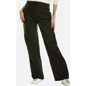 RtA Women’s Stanley Cargo Technical Pants High Waist Wide Leg Black Size 31